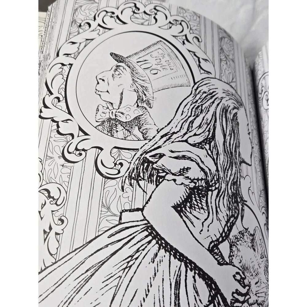 Alice's Adventures in Wonderland Coloring Book John Tenniel Silver Dolphin 2016
